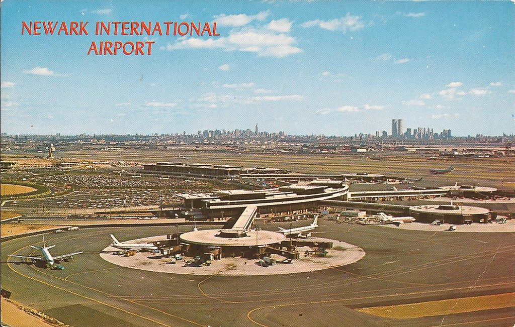 Newark International Airport (EWR) postcard 1970's Flickr