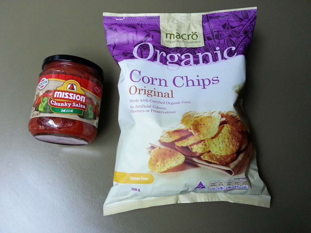 Macro organic corn chips 200g AUD2.98, Mission Mild Salsa … Flickr