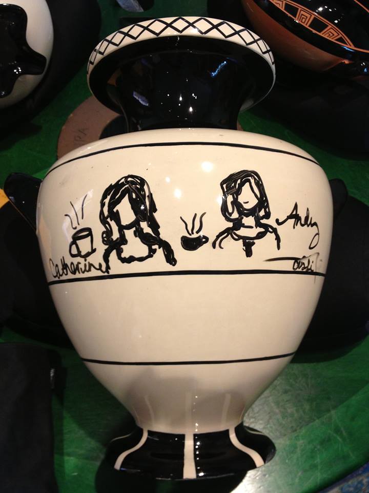 My Black Figure Vase Catherine and Mom. C. Flickr