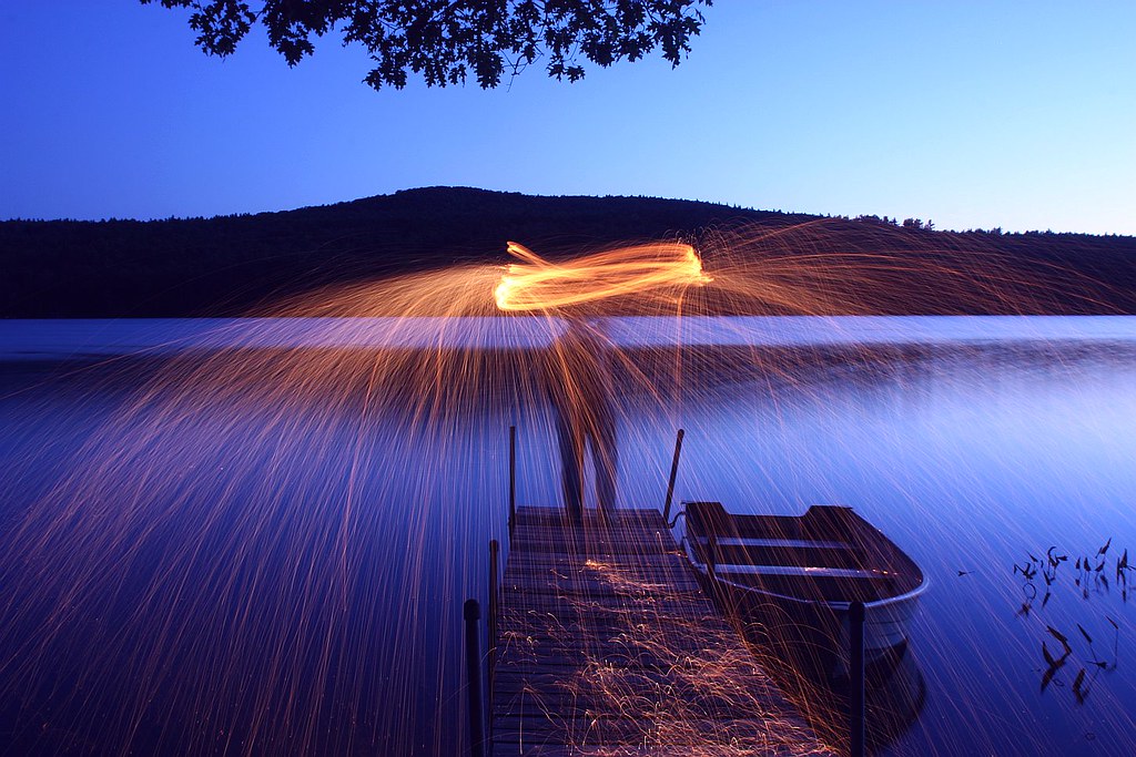 2013_0923BlueHourBurn0001 West Pond, Parsonsfield, Maine… Flickr