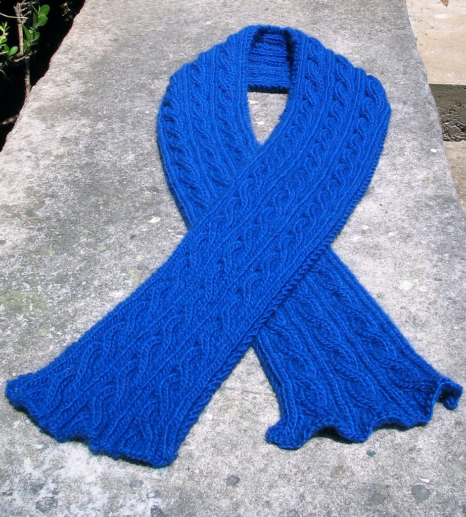 Irish Hiking Scarf, Completed just in case the lion was to… Flickr