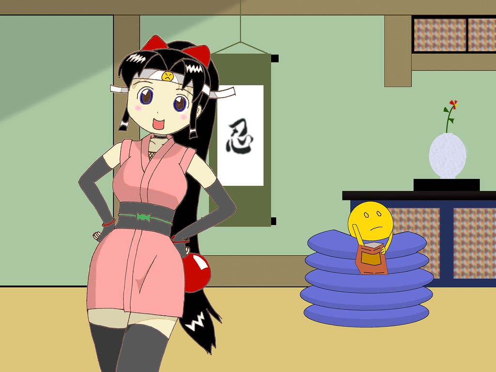 Shinobu and Onsokumaru Shinobu is a female ninja aprentice… Flickr