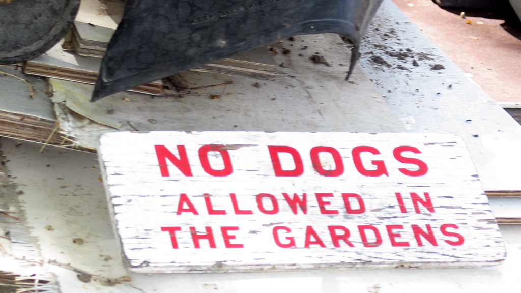 No Dogs Allowed in the Gardens Just so that we're perfectl… Flickr