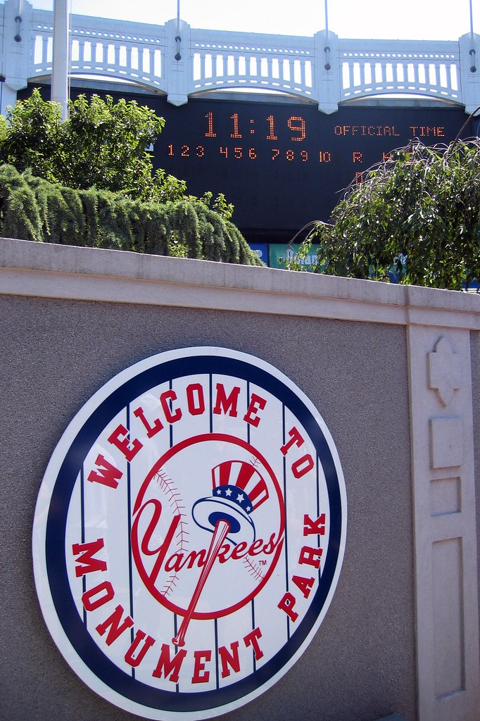 NYC Bronx Yankee Stadium Monument Park and Outfield F… Flickr