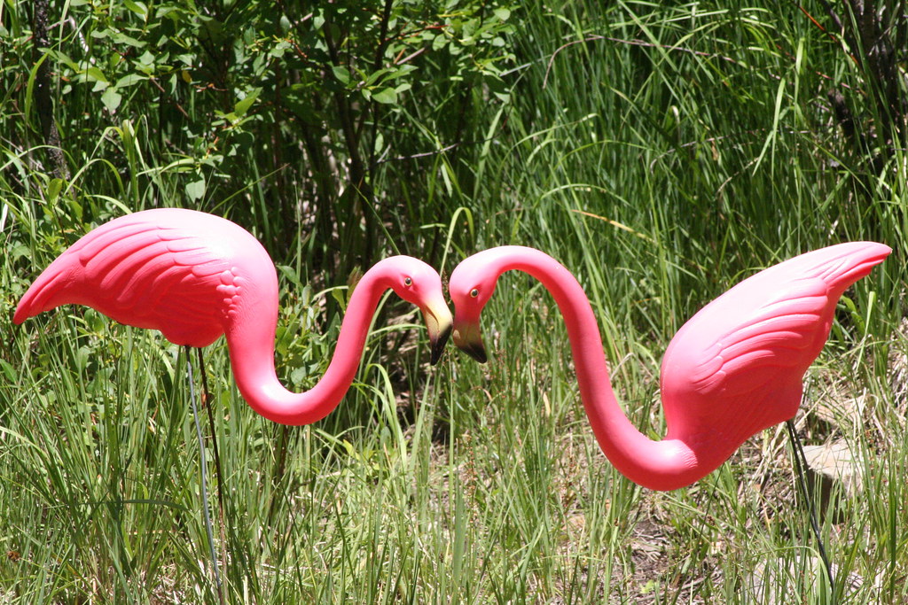 Yard Art Yard art in the mountains. Yes, tacky yard art is… Flickr