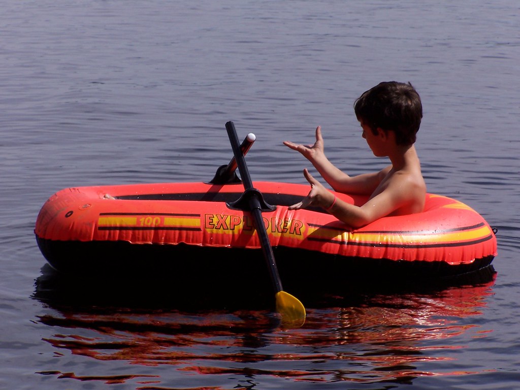 Michael rows his boat on Lake Chateaugay drbill0001 Flickr