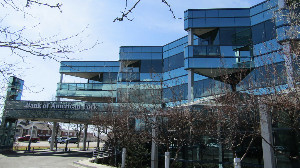 Bank of American Fork Bank in Orem, Utah. Ben P L Flickr
