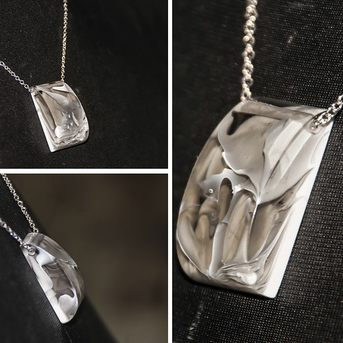 Resin pendant Marbled pendants Epoxy resin jewelry. Hand… Flickr