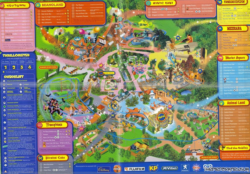 Chessington World Of Adventure 2003 Park Map Chessington W… Flickr