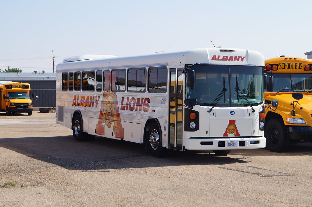 Albany Lions Blue Bird All American D3RE One of Albany ISD… Flickr