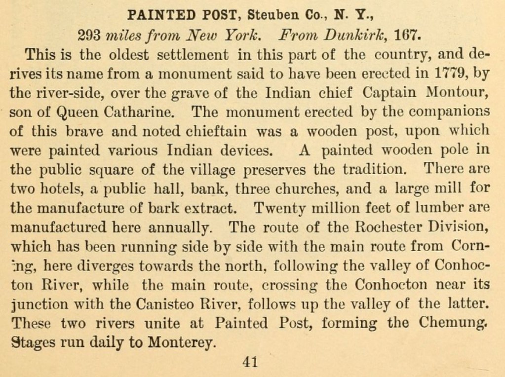 Painted Post on the Erie Route 18 Lane Genealogy Flickr