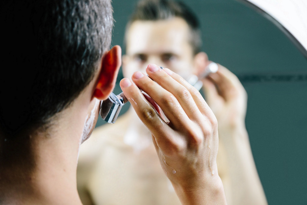 Shaving V Shaving in the mirror As a reminder, keep in min… Flickr