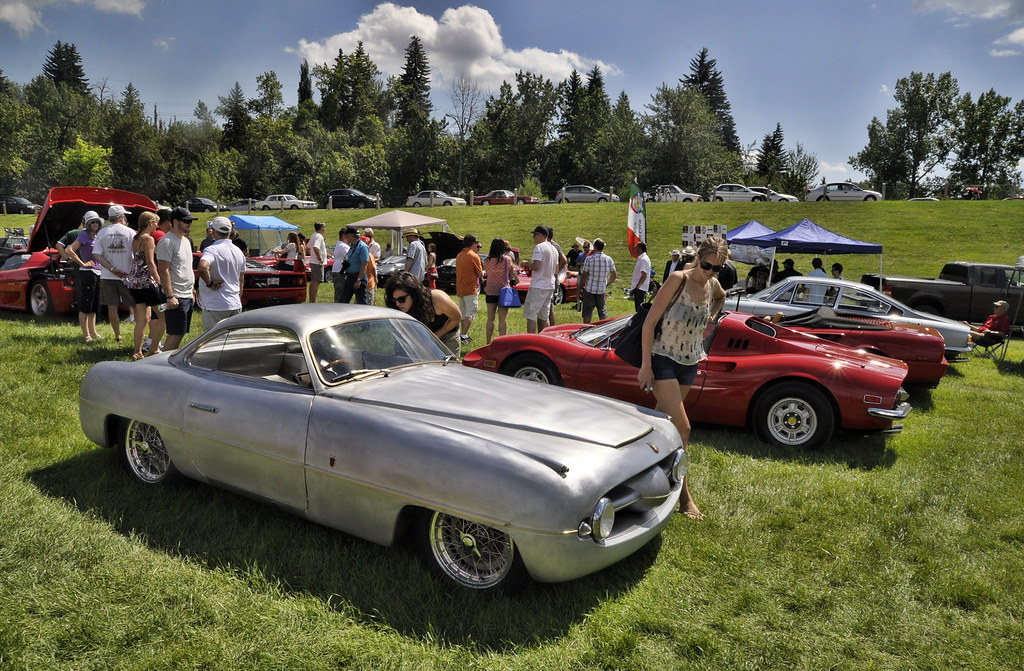 European Car Show 1953 Ghia 1100 Sport show car, as displa… Flickr