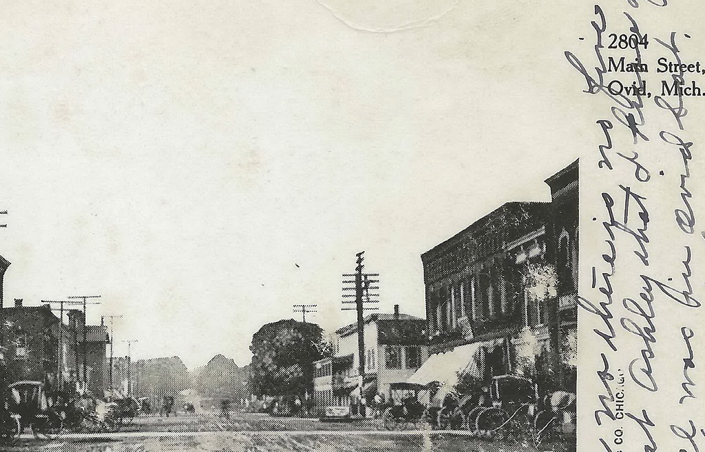 CEN Ovid MI 1907 EARLY Downtown Stores & Businesses Furnit… Flickr