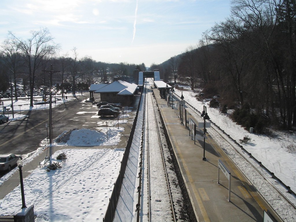 Chappaqua Train station from bridge Metro North DieselDucy Flickr
