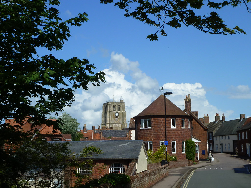 Ballygate, clouds and the bell tower Beccles is a market t… Flickr