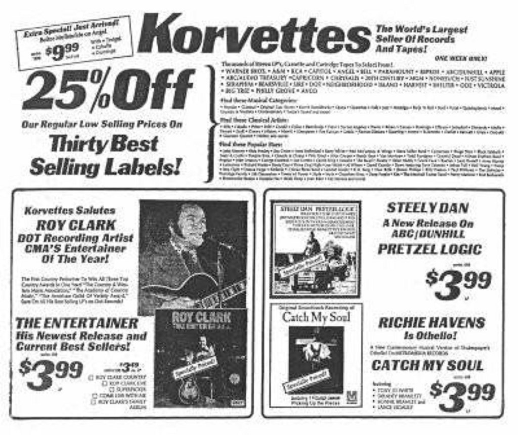 Korvettes Dept store ad 1970s albany ny (Northway Mall) Flickr