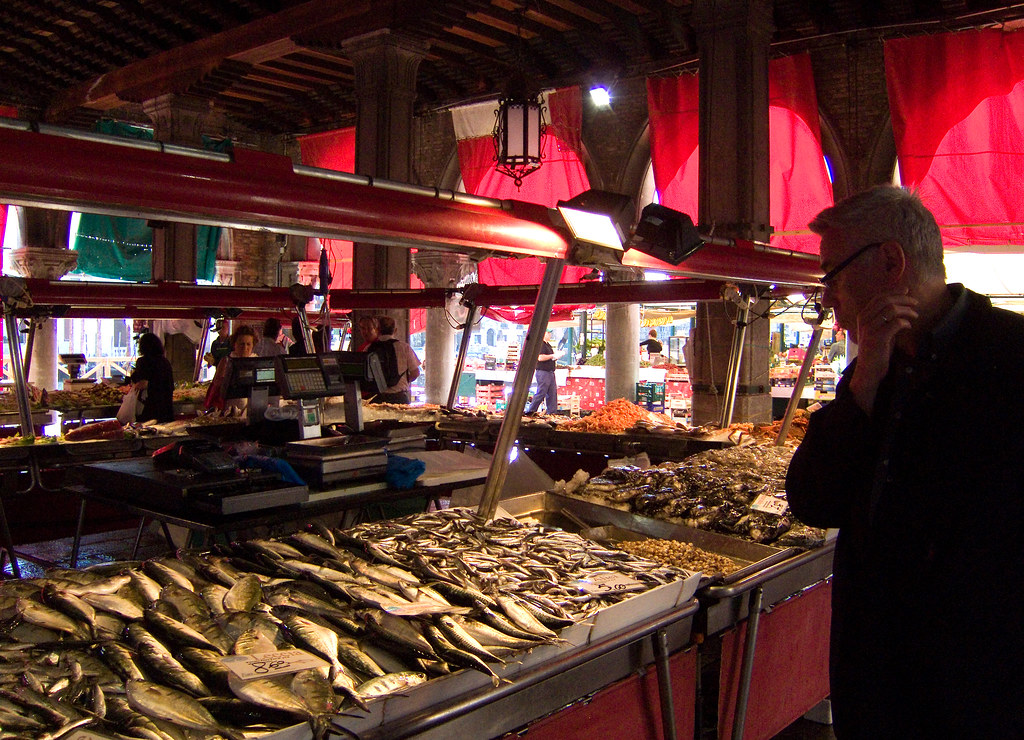 Venice Market Abundant choices of all kinds of fresh fish Blake Dawson Flickr