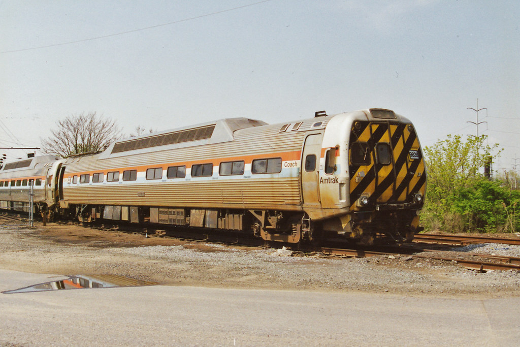 Amtrak 9828 Cab Control Car at Wilmington Shops, DE, 2000 Flickr
