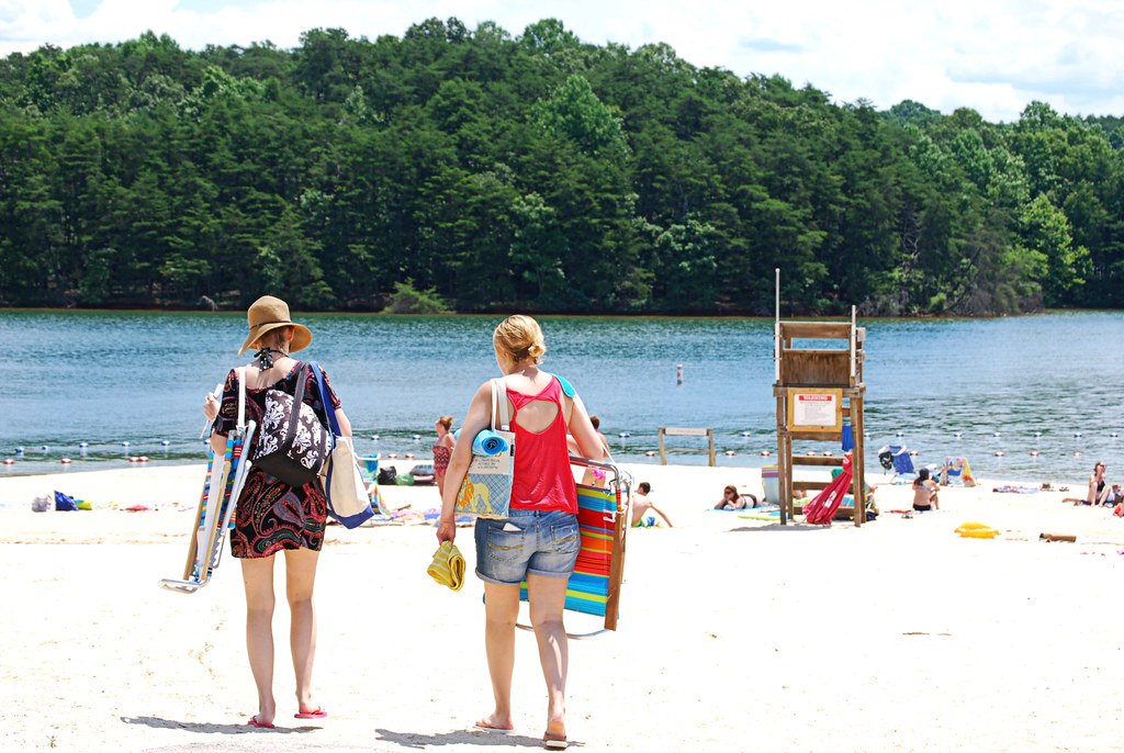 Ladies arriving at beachSmith Mountain Lake State Park Flickr