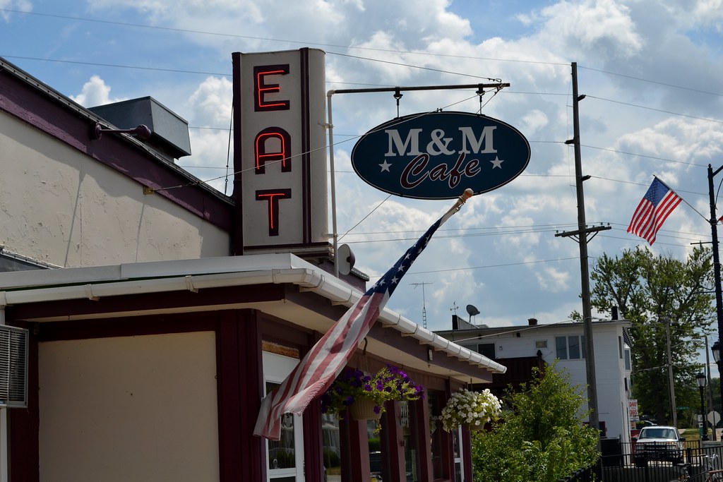 EAT M&M Cafe downtown Monticello, WI turn off your computer and go