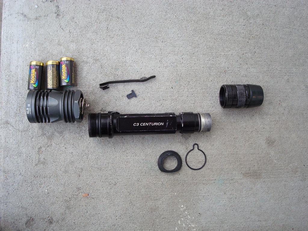 Surefire C3 Centurion flashlight and replacement parts. Flickr