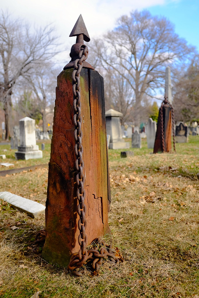 Seneca Sandstone Sentinals Wilkes St. Cemetery Complex, … Flickr