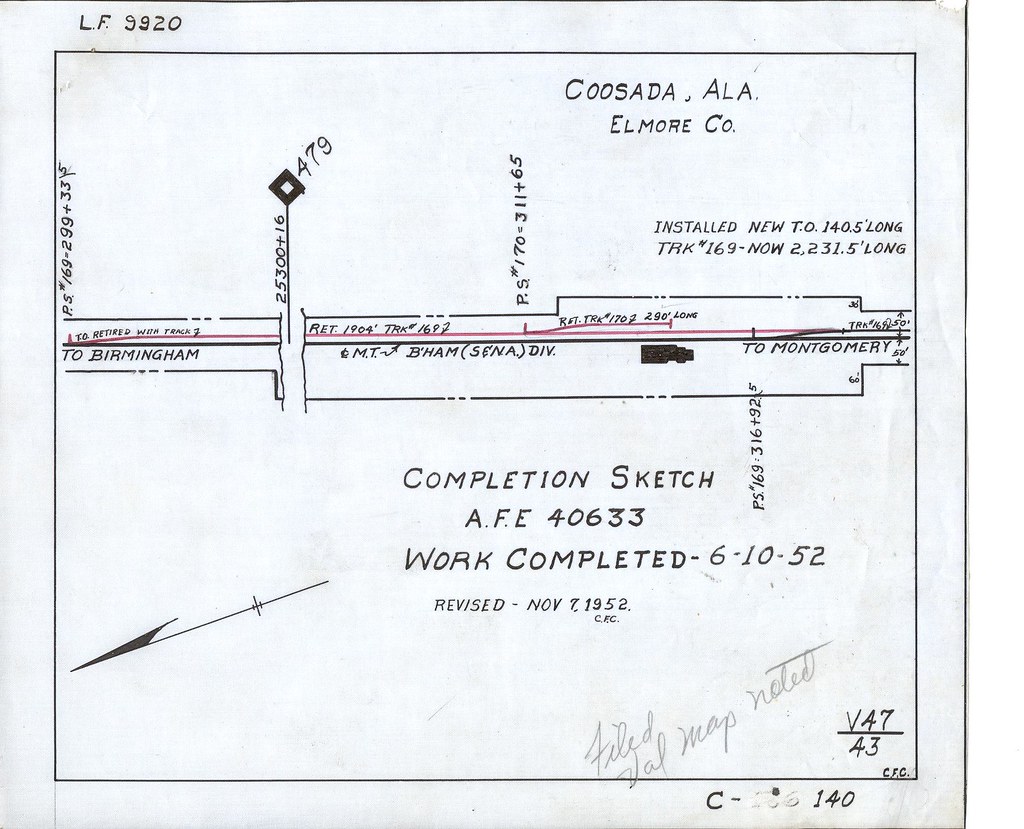 Coosada 1952 C140 Coosada AL map L&N Louisville & Nashvil… Tony Howe Flickr