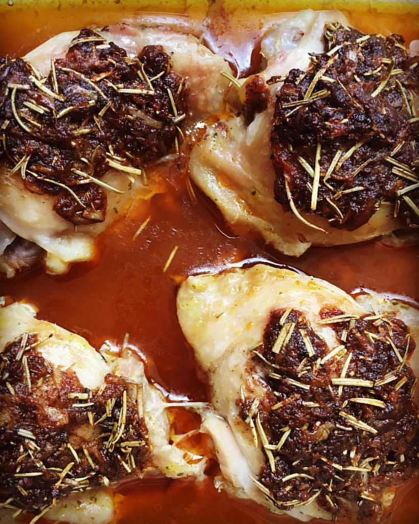 Oven baked garlic rosemary paprika chicken garlicrosemary… Flickr