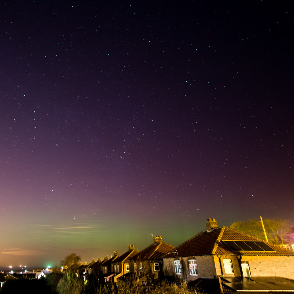 Brotton Aurora From the back of Coach Road playing field Matt Wilde