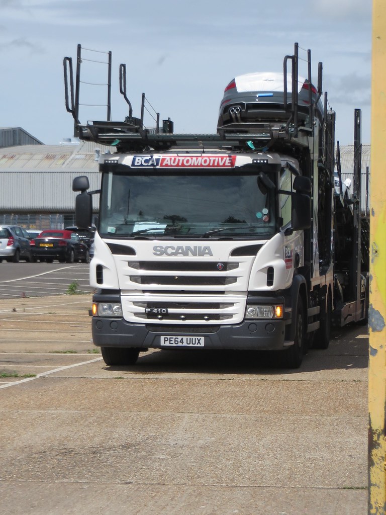 PE64UUX BCA Automotive Scania Car Transporter Hilsea, Port… Flickr
