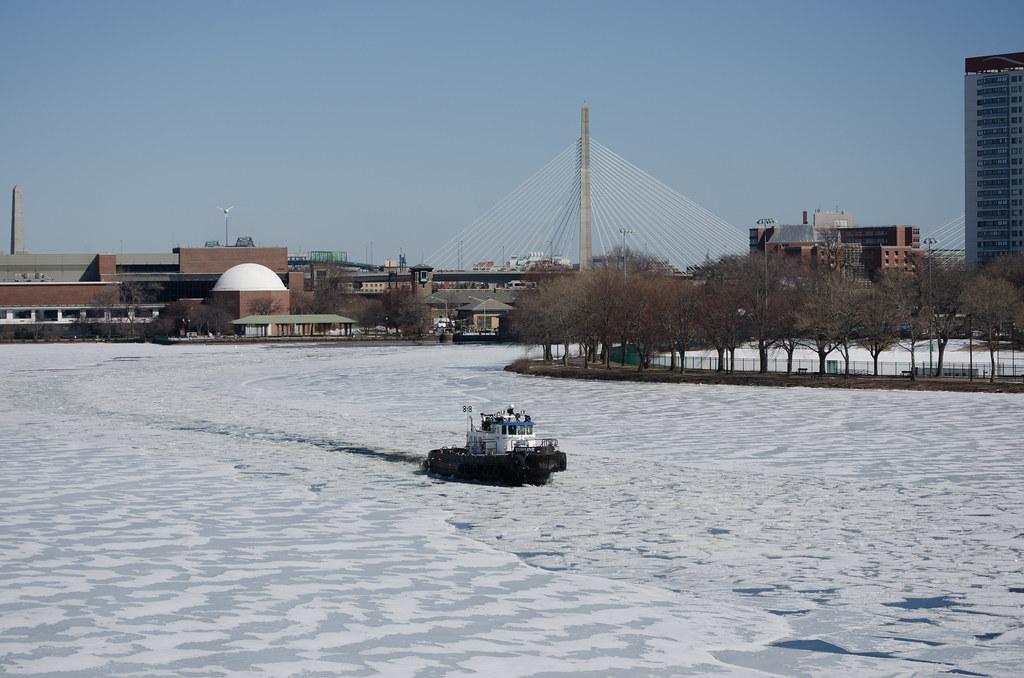 icebreaker on the Charles Flickr