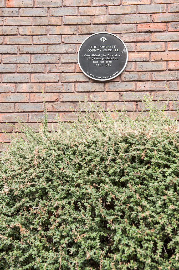 Plaque to recognise The Somerset County Gazette (establish… Flickr