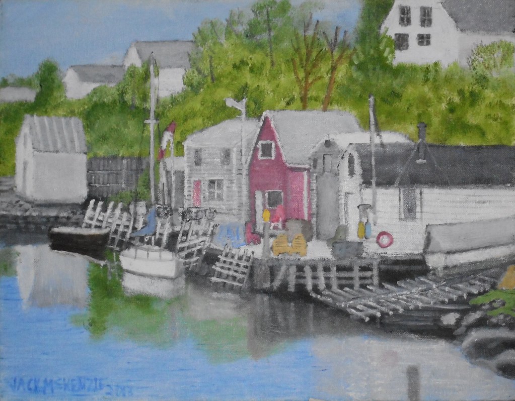 Herring Cove Nova Scotia a painting of the Herring Cove fi… Flickr
