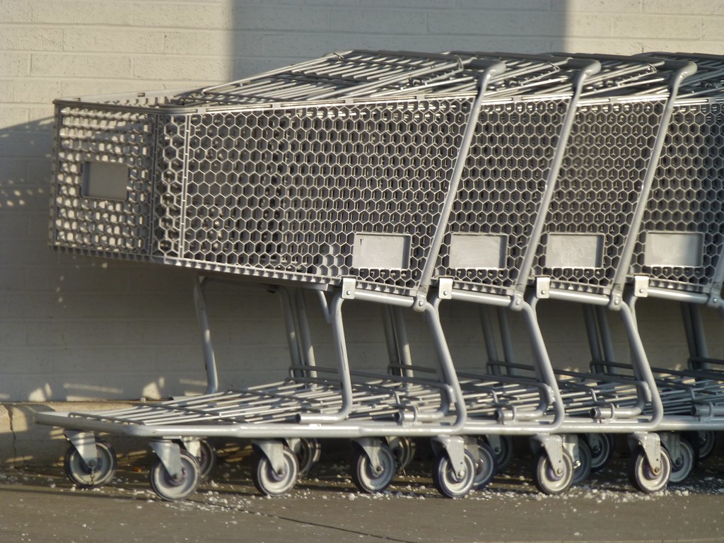 Walmart carts Some old scratchedout carts for Walmart spo… Flickr
