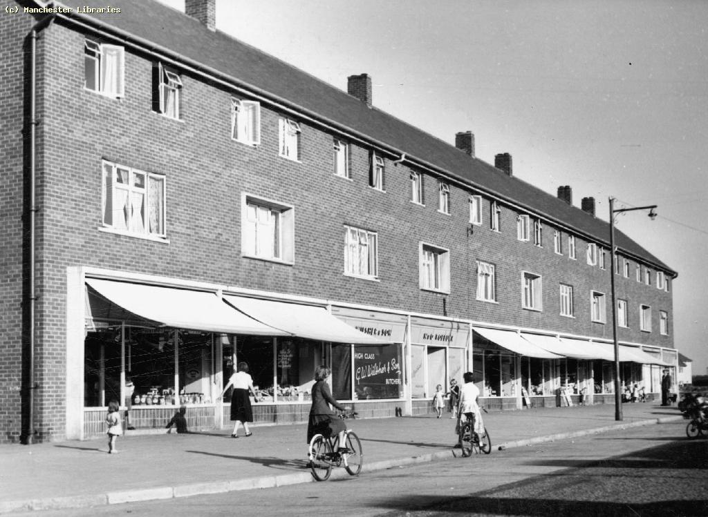 Peel Hall shopping parade,Wythenshawe,1955 Photo taken by … Flickr