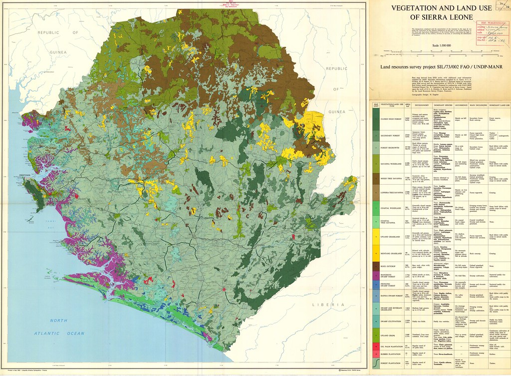 Agricultural Map of Sierra Leone African Land Flickr