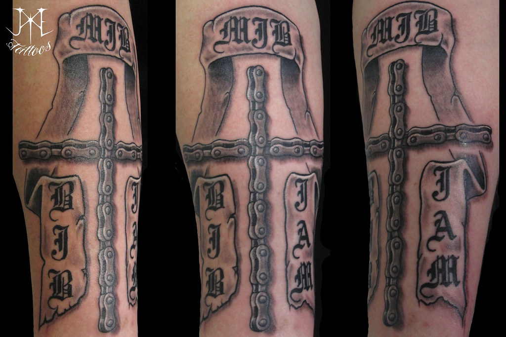 Bike Chain Cross Tattoo Original Artwork hdrobeman Flickr