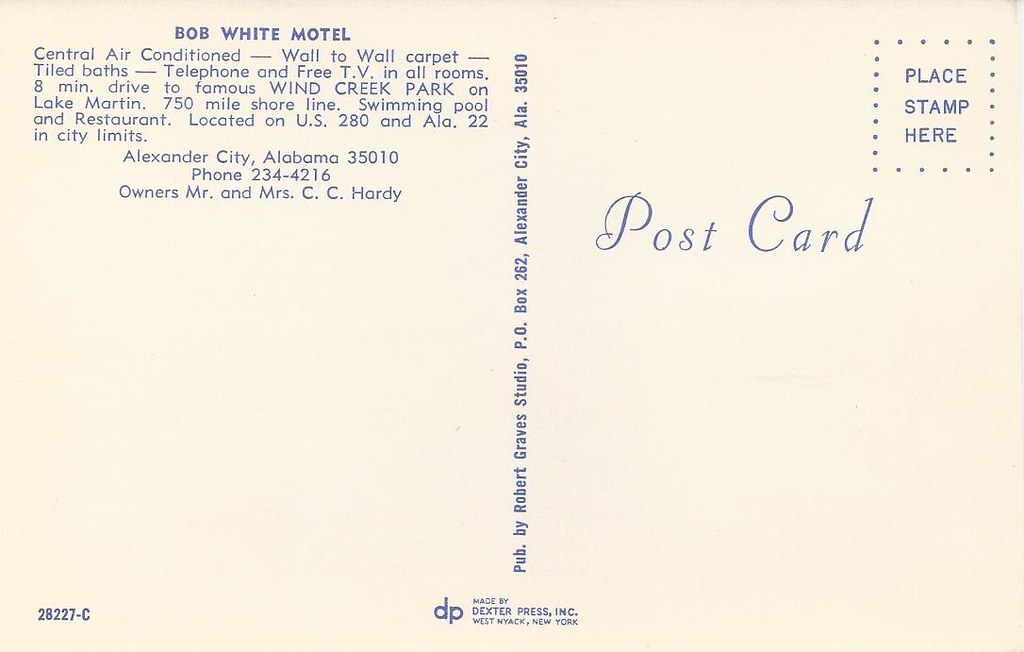 Alexander City, Alabama, Bob White Motel, U.S. 280 a photo on Flickriver