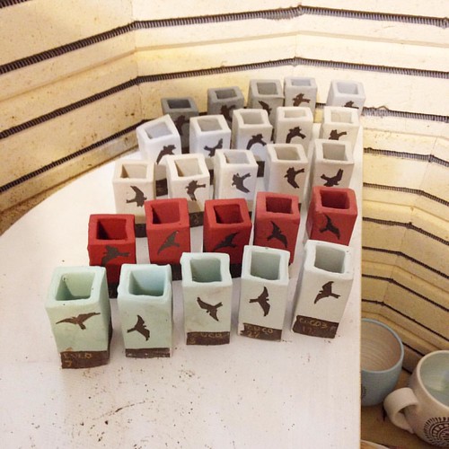 My Glaze Chemistry Class homework, going into the kiln! g… Flickr