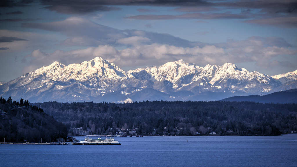 Olympic Mountains, West Seattle Patrick O'Brien Flickr