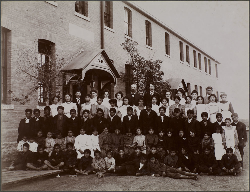 Indian Residential School students and staff, Regina, Sask… Flickr