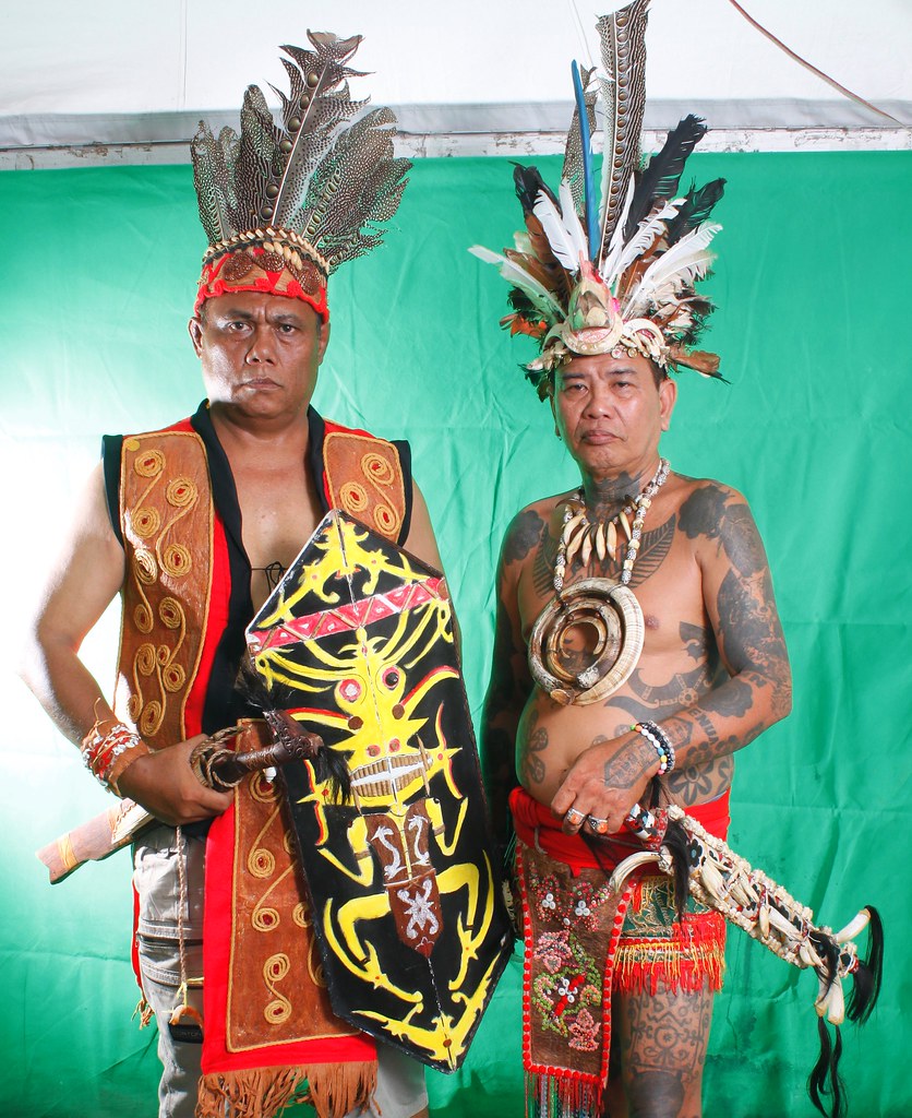 The Dayak Iban Traditional Cloth With Panglima Edi Barau