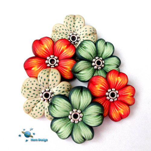 Flower beads Marcia Mars design Flickr