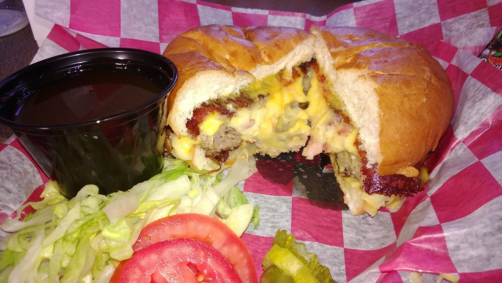 Paul Bunyan Burger Jay's Stuffed Burgers Stuffed with ma… Flickr