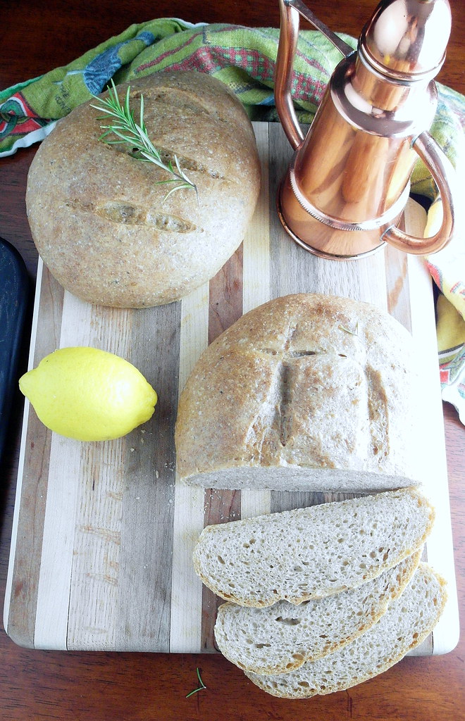 Herb Bread with Lemon and Rosemary Infused Olive Oil Flickr