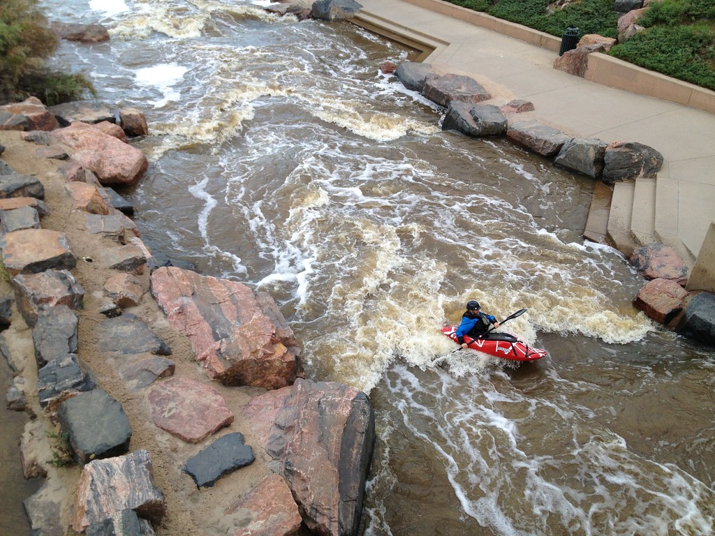 Kayaking on South Platte River Confluence Park Tee La Rosa Flickr