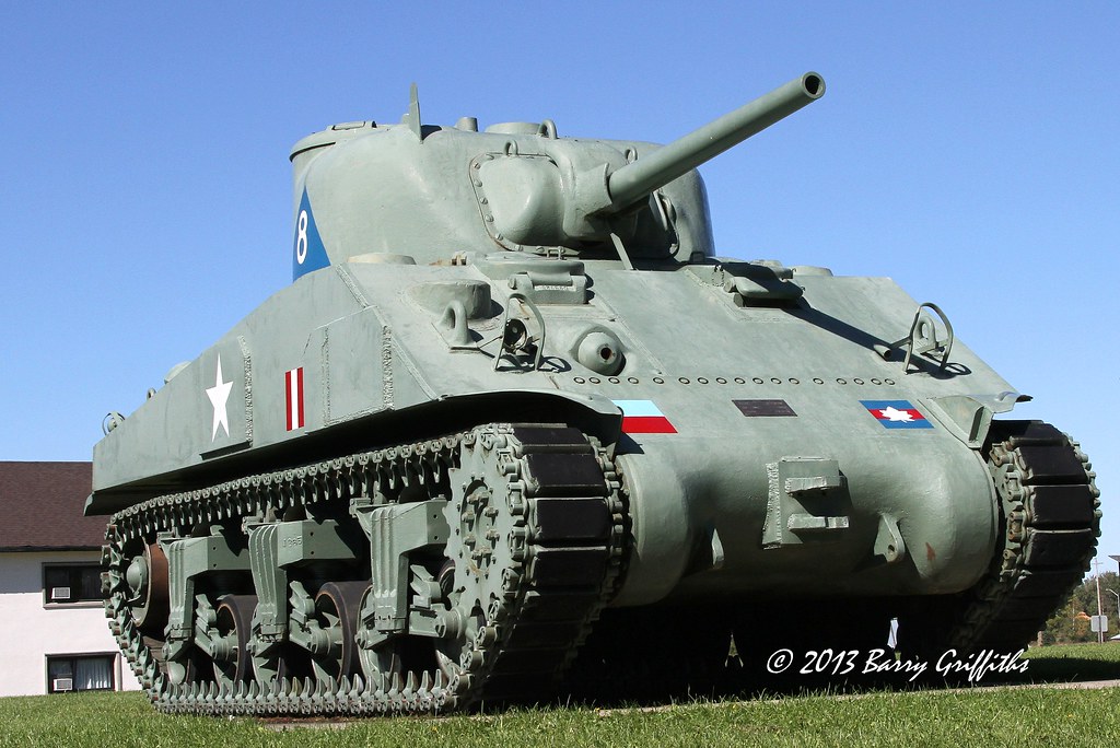 British Sherman III (M4A2) Medium Tank, weighs 33 tons wit… Flickr