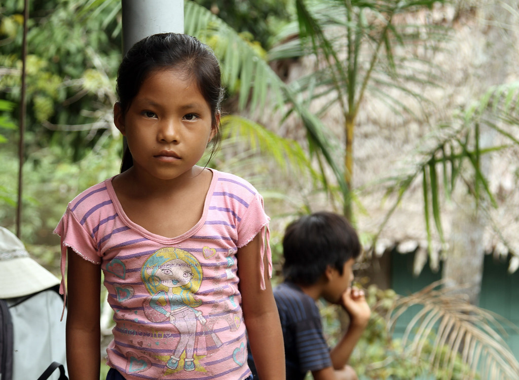 Little Amazon Girl Madre Selva Forest reserve, Loreto, Per… cowyeow