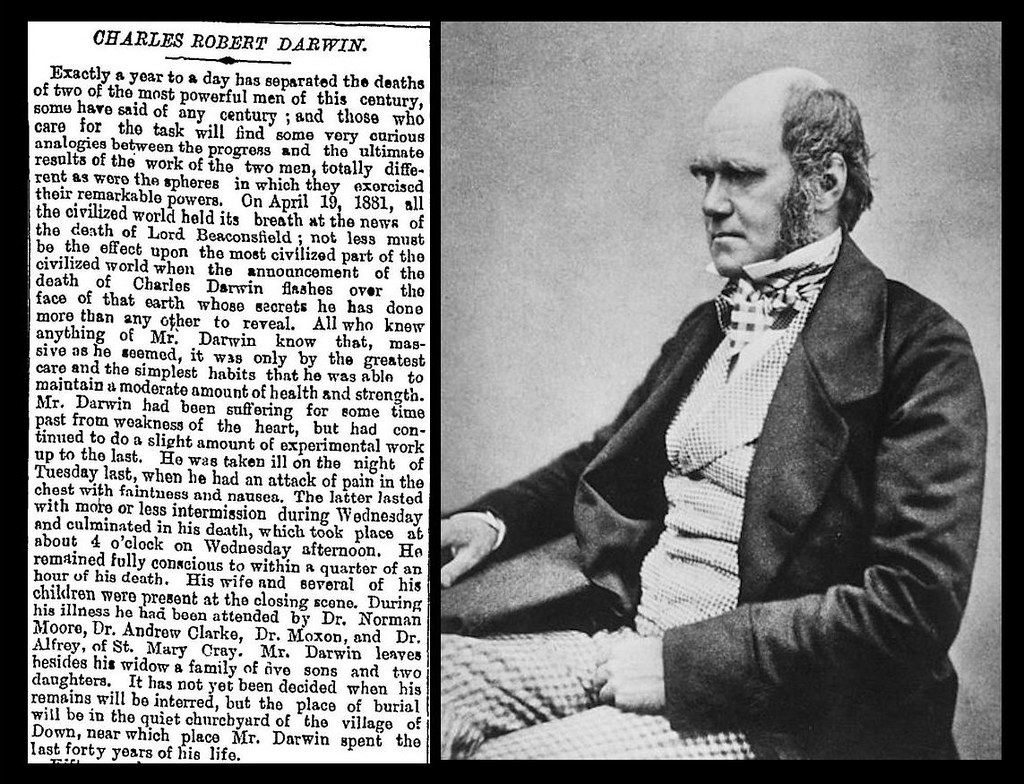 19th April 1882 Death of Charles Robert Darwin Bradford Timeline